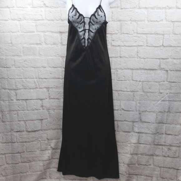 Sheer Madness Other - Vintage Sheer Madness  Black Long Sexy Nightgown